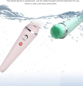 تصویر ابزار پاکسازی و زیبایی صورت التراسونیک برقی مدل SK0306B - رنگ صورتی SK0306B Model Ultrasonic Electric Facial Cleansing and Beauty Instrument