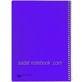 تصویر دفترمشق 60برگ طلقی سایز 24×17 استاندارد (60برگ کاغذ) 