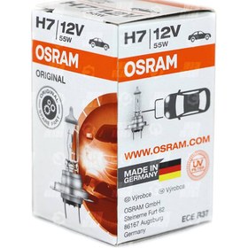 تصویر لامپ هالوژن پایه H7 مدل استاندارد اسرام – Osram (اصلی) ا Osram H7 Standard Lamp Osram H7 Standard Lamp