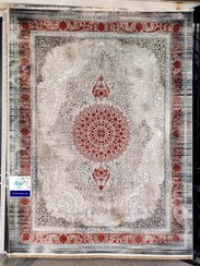 تصویر فرش طرح فرید یاسی حاشیه گلبهی 