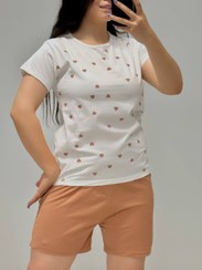 تصویر ست تیشرت شرتک زنانه ست تیشرت شرتک