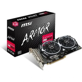 تصویر کارت گرافیک (در حد نو با جعبه) ام اس آی مدل MSI Radeon RX 580 XT ARMOR 8G OC 