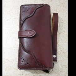 تصویر کیف دور زیپ چرم 