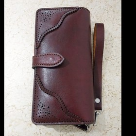 تصویر کیف دور زیپ چرم 