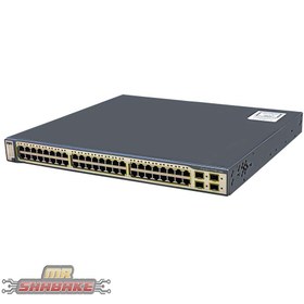 تصویر سوئیچ سیسکو مدل WS-C3750G-48TS-S استوک Cisco WS-C3750G-48TS-S 48Port Switch Stock