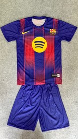 تصویر پیراهن شورت باشگاهی بارسلونا ۲۰۲۶ کد ۱۲۰۳ - سایز چهار 