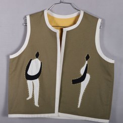 تصویر جلیقه تمام دست دوز و دو رو 