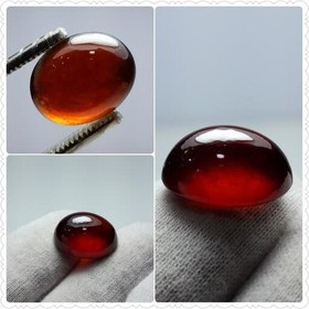 تصویر نگین گارنت هسونایت اصل تراش Cabochon 