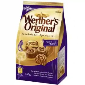 تصویر آب نبات آلمانی وردرز Werther's Original شکلات شیری کاراملی 153 گرم 