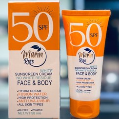 تصویر ضد آفتاب بی‌رنگ SPF50 مارین رز، حجم 50ml marin-rose-spf50-invisible-sunscreen-50ml