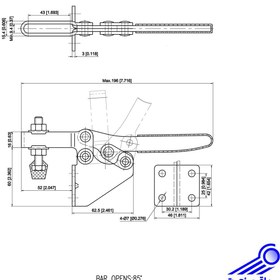 تصویر کلمپ دسته افقی GH-202-F 