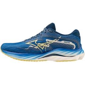 تصویر کتونی میزانو مدل Wave rider 27 اورجینال سرمه ای سایز ۳۸ تا ۴۶/۵ - سایز Mizuno Wave rider