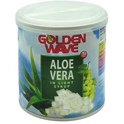 تصویر کمپوت آلوئه ورا گلدن وايو قوطی 425 گرم GOLDEN WAVE مدل Aloevera Golden Wave Aaloevera 425gr