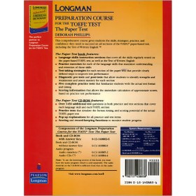 تصویر Longman PBT Preparation Course for the TOEFL Test The Paper Tests with+CD Longman PBT Preparation Course for the TOEFL Test The Paper Tests with+CD