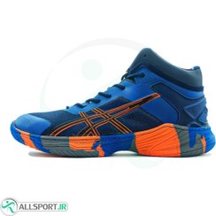 تصویر کتانی والیبال اسیکس متارایز Asics Metarise Blue Orange 