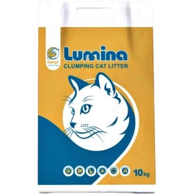 تصویر خاک گربه لومینا مدل شکسته وزن 10 کیلوگرمی Lumina Cat Litter 10 KG 10 KG لومینا گربه