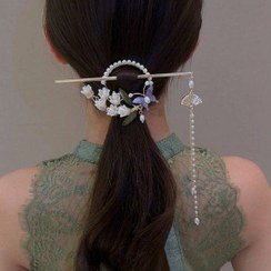 تصویر کانزاشی دوکاره شکوفه ی زنبق 