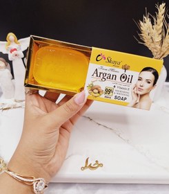 تصویر صابون سفید کننده دارای ویتامین E و حاوی روغن هسته آرگان Skaya کد 1005 Whitening soap with vitamin E and containing Skya argan kernel oil code 1005