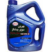 تصویر روغن موتور خودرو بهران BEHRAN مدل سوپر پیشتاز SAE 10W40 (چهار لیتری) روغن موتور خودرو بهران مدل سوپر پیشتاز SAE 10W40 حجم چهار لیتری لیتر