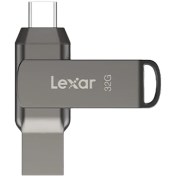 تصویر فلش مموری لکسار مدل D400 ظرفیت ۶۴ گیگابایت USB 3.2 کد 9162 