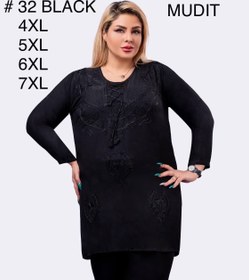 تصویر مانتو مشکی هندی 