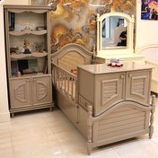 تصویر سرویس تخت خواب دو منظوره نوزاد و نوجوان مدل آتیلا 