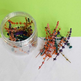 تصویر گل خشک مخملی چند رنگ 