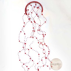 تصویر تل سر مرواریدی با ریسه های بلند مخصوص یلدا 