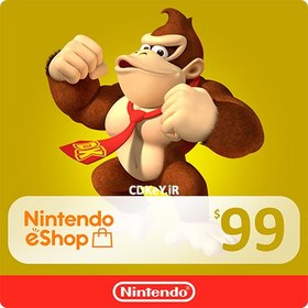 تصویر گیفت کارت 100 دلاری نینتندو آمریکا USA Nintendo Gift Card 