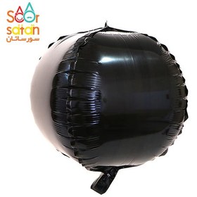 تصویر بادکنک فویلی 4 بعدی مشکی 