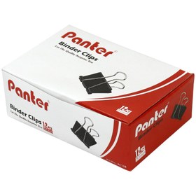 تصویر گیره دوبل Panter BC108 51mm بسته 12 عددی Panter BC108 51mm Blinder Clips