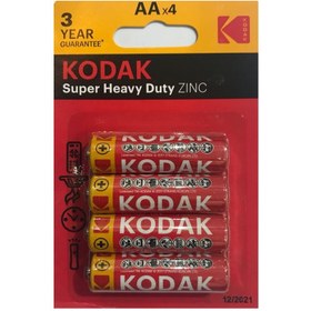 تصویر باتری قلمی کداک مدل Super Heavy Duty ZINC بسته 4 عددی 