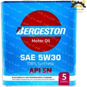 تصویر روغن موتور 5 لیتر برجستون SAE 5W30-SN تمام سنتتیک 