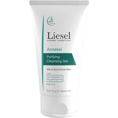 تصویر ژل شست و شو صورت مدل Acnesel مناسب پوست چرب و دارای آکنه حجم 150 میلی لیتر لایسل Liesel Acnesel Facial Cleansing Gel For Oily And Acne Prone Skin 150 ml