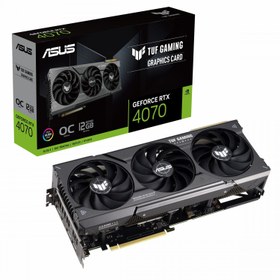 تصویر کارت گرافیک ایسوس سری TUF Gaming مدل GeForce RTX 4070 با ظرفیت 12 گیگابایت ASUS TUF Gaming GeForce RTX 4070 OC 12GB GDDR6X 192Bit Graphic Card