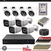 تصویر پک 8 تایی دوربین مداربستهFULL HD برند SONY HD دید شب رنگی 