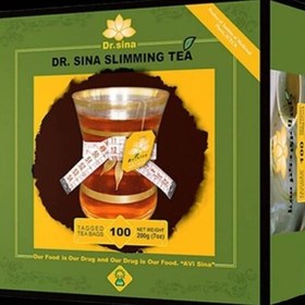 تصویر چای کاهش وزن سینا حاوی 100تی بگ دکتر سینا با مجوز 