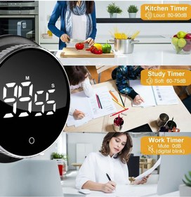 Digital Kitchen Timer For Cooking: Magnetic Countdown Timer With Large Led  Display, Adjustable Volume And Brightness, Easy To Use For Children Elderly