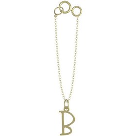 تصویر آویز ساعت طلا 18 عیار زنانه مدوپد مدل حرف B کد CA16966 