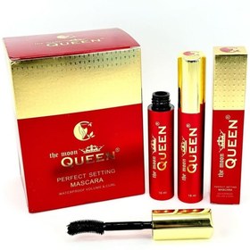 تصویر پک ۳ تایی ریمل لاکچری کویین فرچه منحنی (پوکه قرمز) 