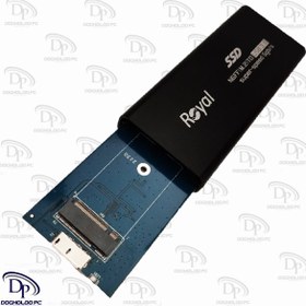 تصویر باکس هارد رویال USB3.0 به M2 مدل ET-M2 NGFF Royal ET-M2 NGFF USB3.0 to M2 hard box