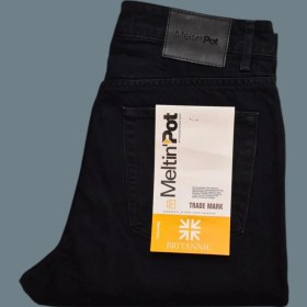 تصویر شلوار جین استریت استایل مشکی 02-95002 