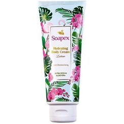 تصویر کرم آبرسان صورت وبدن سوپکس مدل عصاره آلوئه‌ورا و شی باتر حجم 130میل 