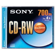 تصویر سی دی ری قابدار سونی ا CD-RW SONY, 80min, 700MB CD-RW SONY, 80min, 700MB