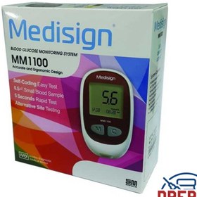 تصویر دستگاه تست قند خون مدل MM1100 مدیساین - Mesisign Blood Sugar Meter 