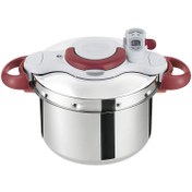 تصویر زودپز تفال مدل P4620733 Tefal pressure cooker Clipso Minut Perfect P4620733 capacity 6 liters