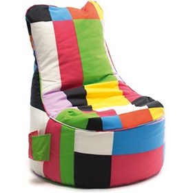 تصویر مبل شنی راحتی رنگی پشتی دار کد 33069