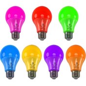 تصویر لامپ حبابی 9 وات رنگی پارس اروند "9W Colorful LED Bulb - Pars Arvand"