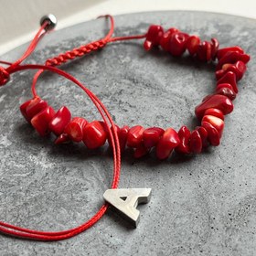 تصویر دستبند سنگ مرجان 