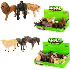 تصویر فیگور حیوانات وحشی 12عددی (پاندا) 